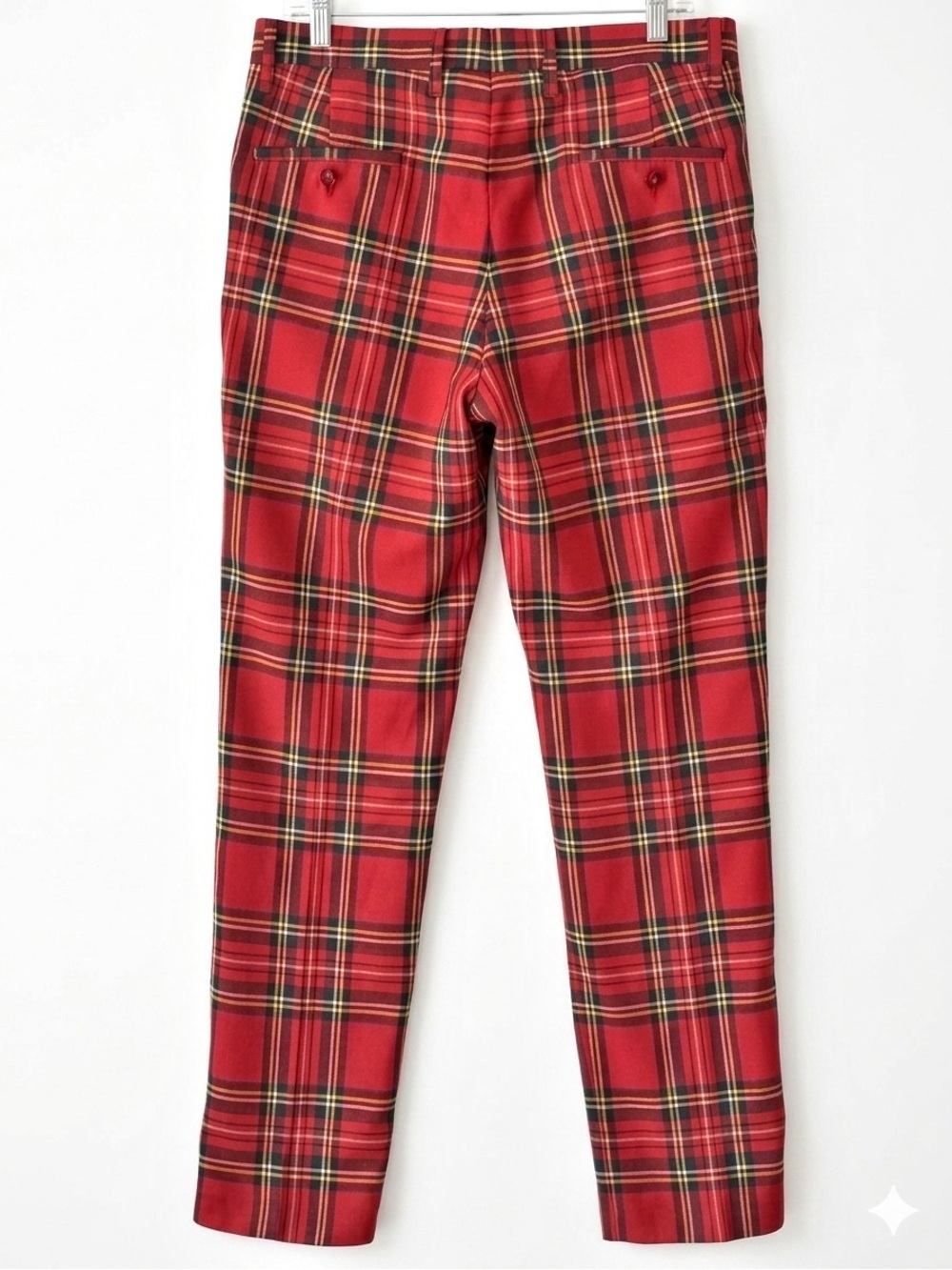 Murray Golf Vintage Broadsword Red Royal Stewart Tartan Plaid Golf Pants Size 32 - Picture 2 of 16